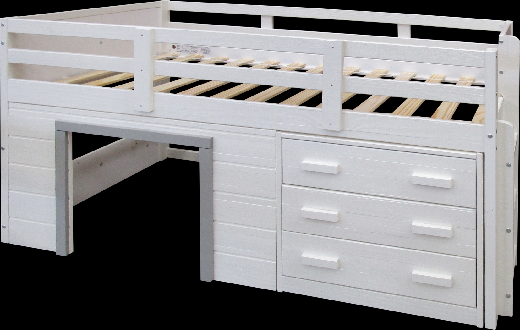 Kids Carrdon White Twin Loft Bed - Thumbnail - Image 4