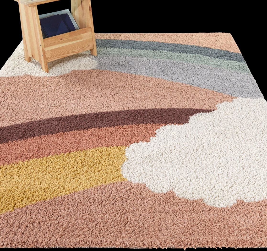 Kids Castolon Pink 5'3 x 7' Rug - Thumbnail - Image 2