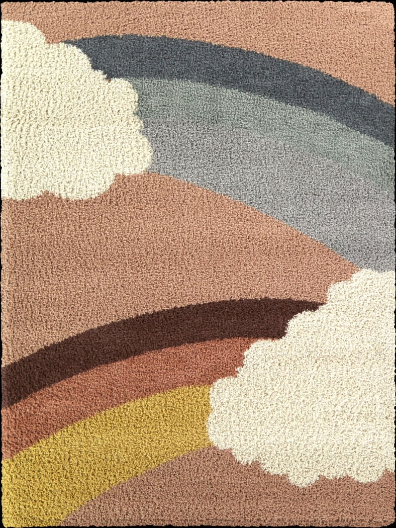 Kids Castolon Pink 5'3 x 7' Rug - Thumbnail - Image 1