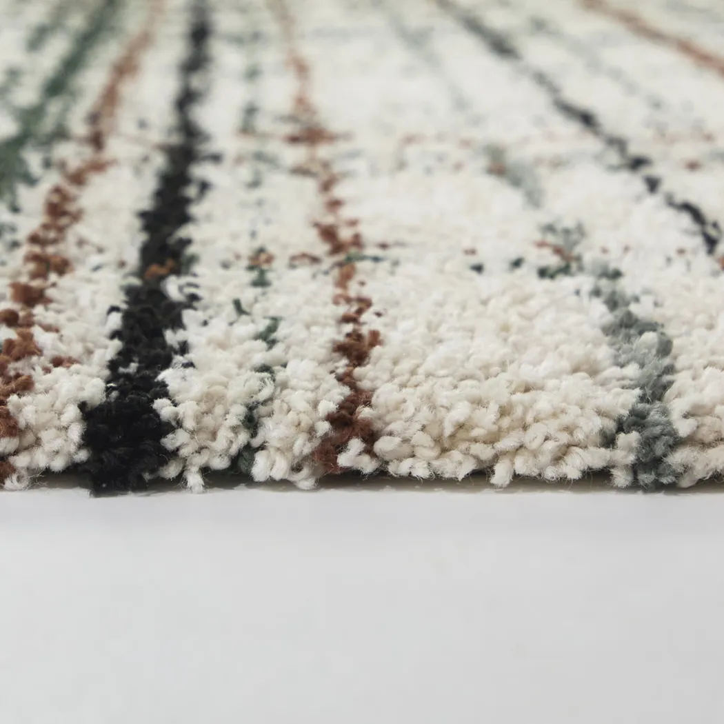 Kids Grid Theory Cream 5'3 x 7' Rug - Thumbnail - Image 3