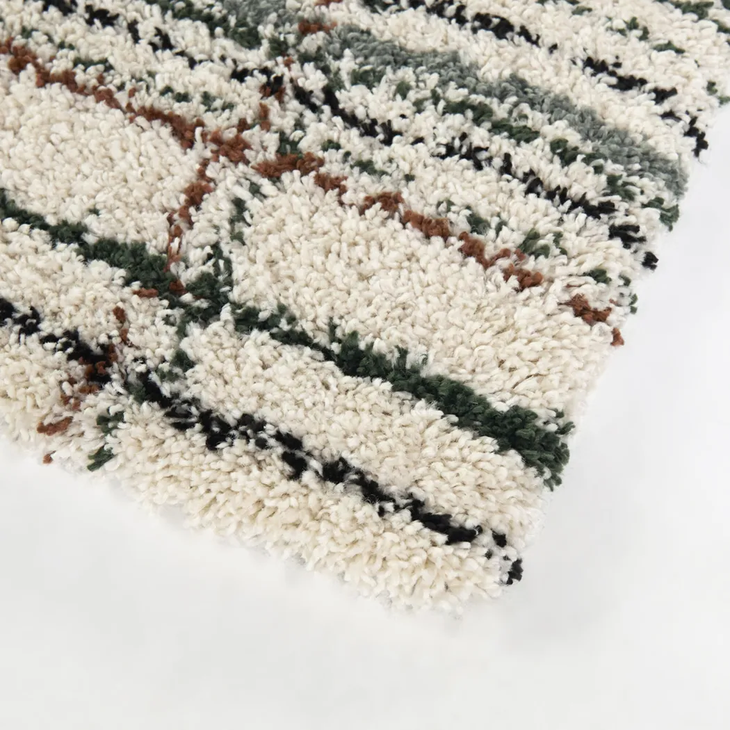 Kids Grid Theory Cream 5'3 x 7' Rug - Thumbnail - Image 4