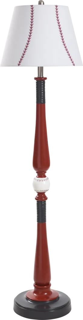Kids Champions Decor Red Baseball Floor Lamp - Thumbnail - Image 1