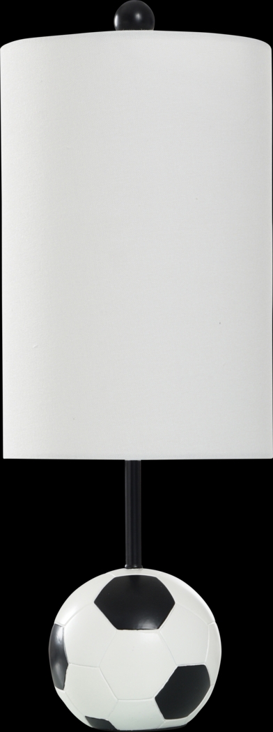 Kids Champions Decor White Soccer Ball Table Lamp - Thumbnail - Image 1