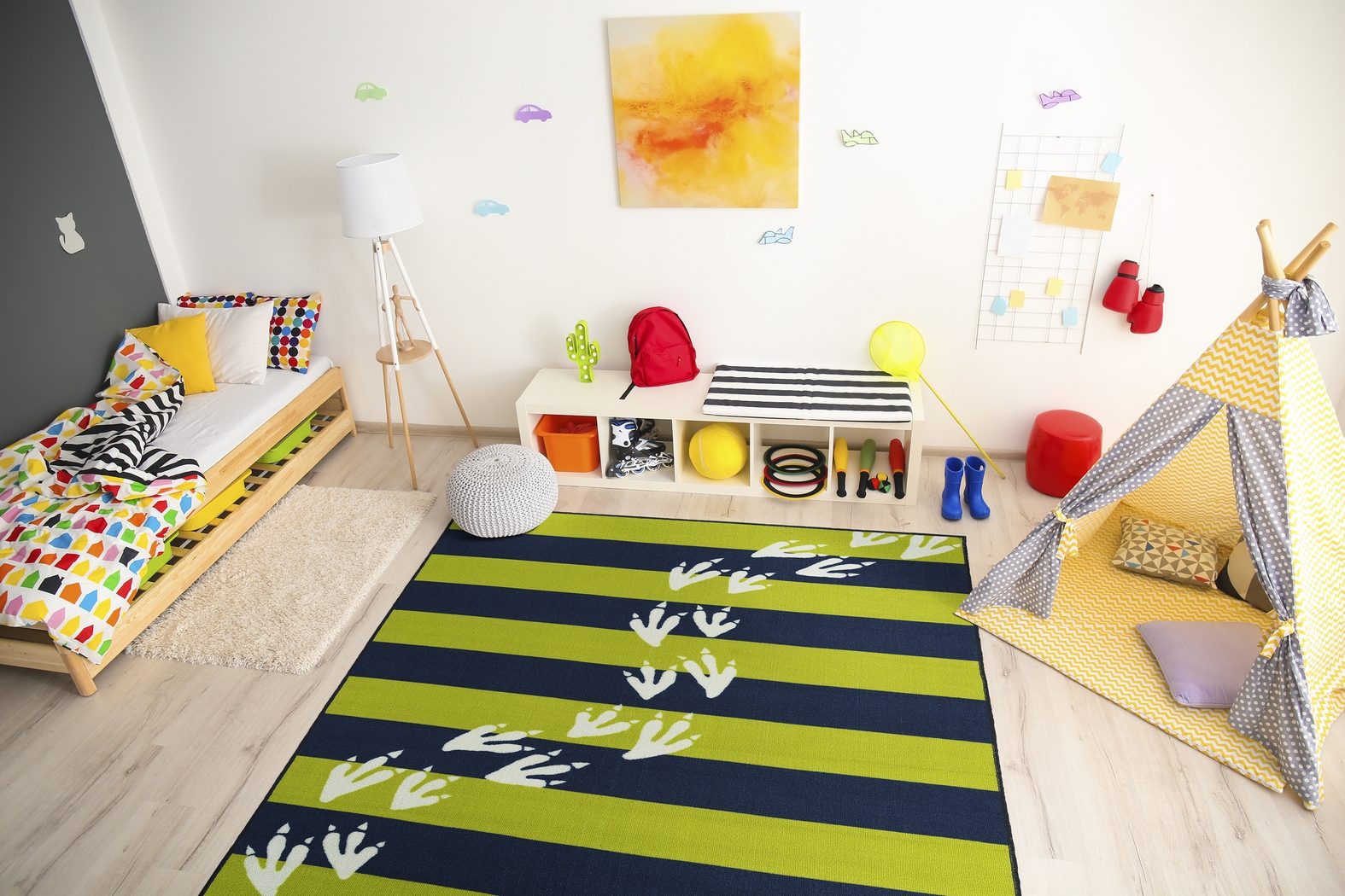 Kids Champlost Blue 5' x 7' Rug - Thumbnail - Image 2