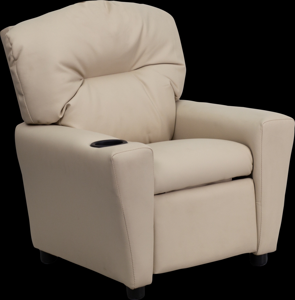 Kids Chappie Beige Recliner - Thumbnail - Image 1