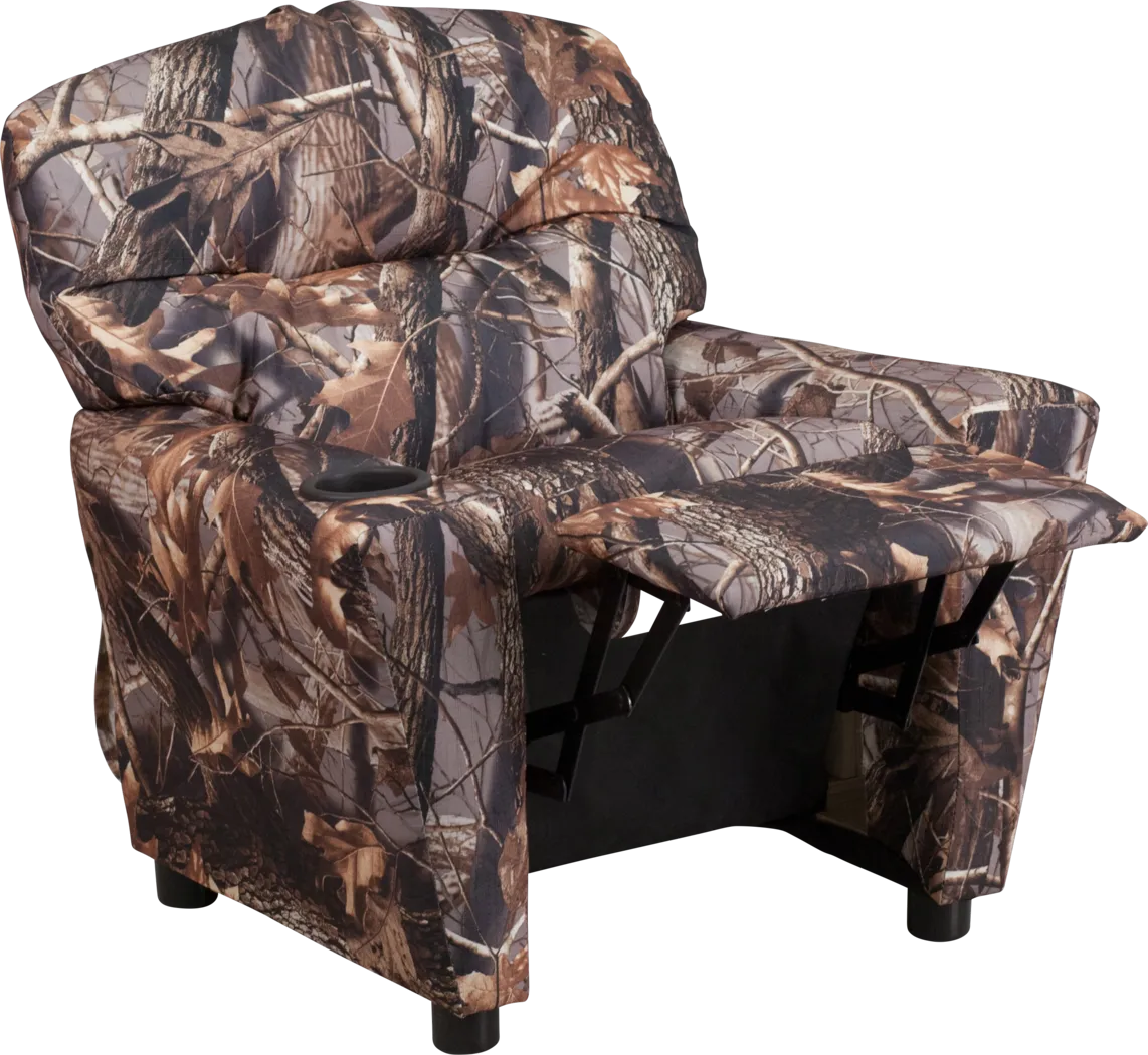 Kids Chappie Dark Brown Recliner - Image 5