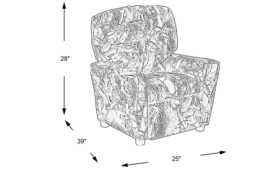 Dimension Image. Please refer to the Dimension Tab on this page for dimension details.