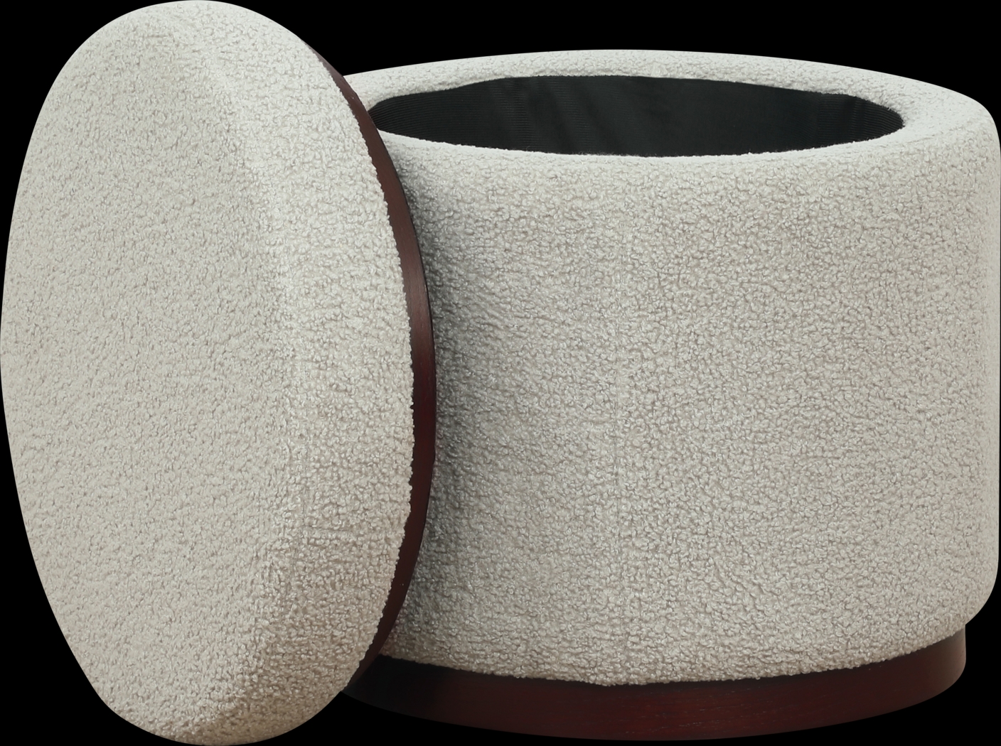 Kids Charleston Light Gray Storage Ottoman - Thumbnail - Image 2