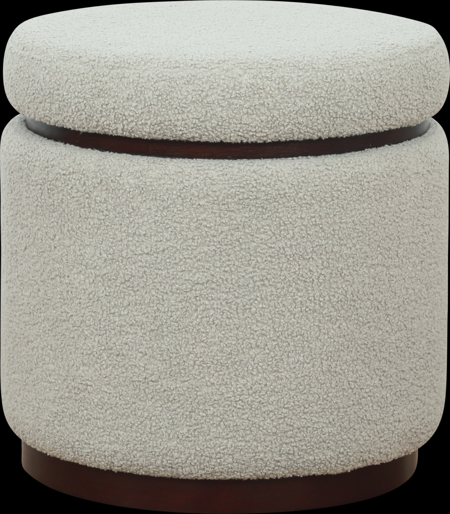 Kids Charleston Light Gray Storage Ottoman - Thumbnail - Image 1