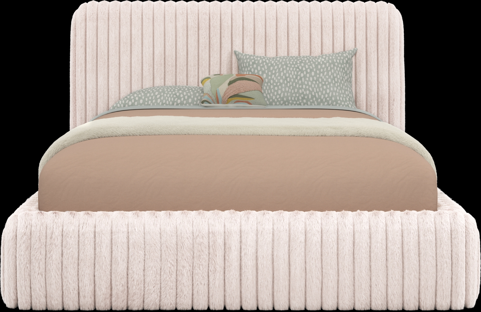 Kids Charlize Pink Full Upholstered Bed - Thumbnail - Image 3