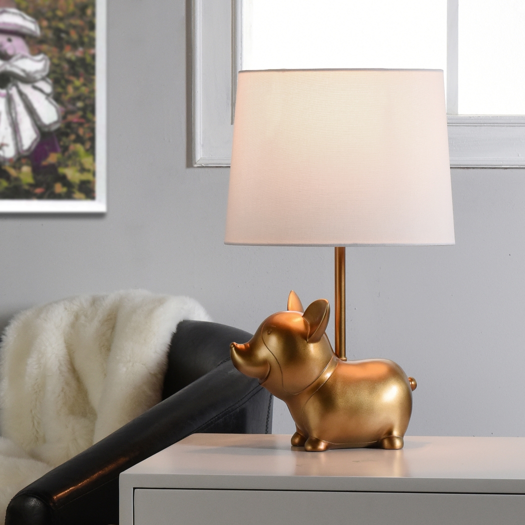Kids Charming Corgi Gold Lamp - Thumbnail - Image 5