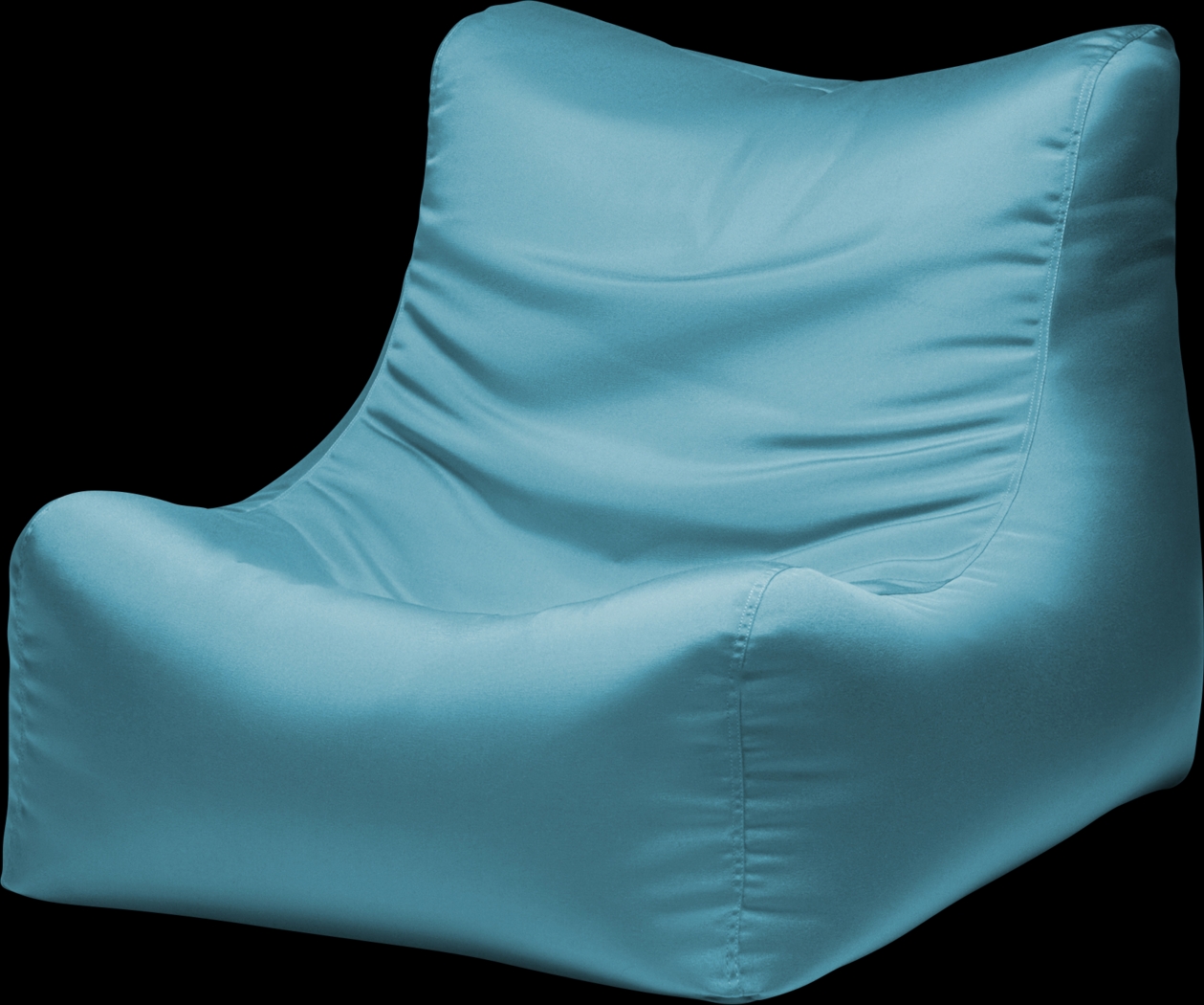 Kids Chatty Garden Blue Indoor/Outdoor Bean Bag Chair - Thumbnail - Image 1