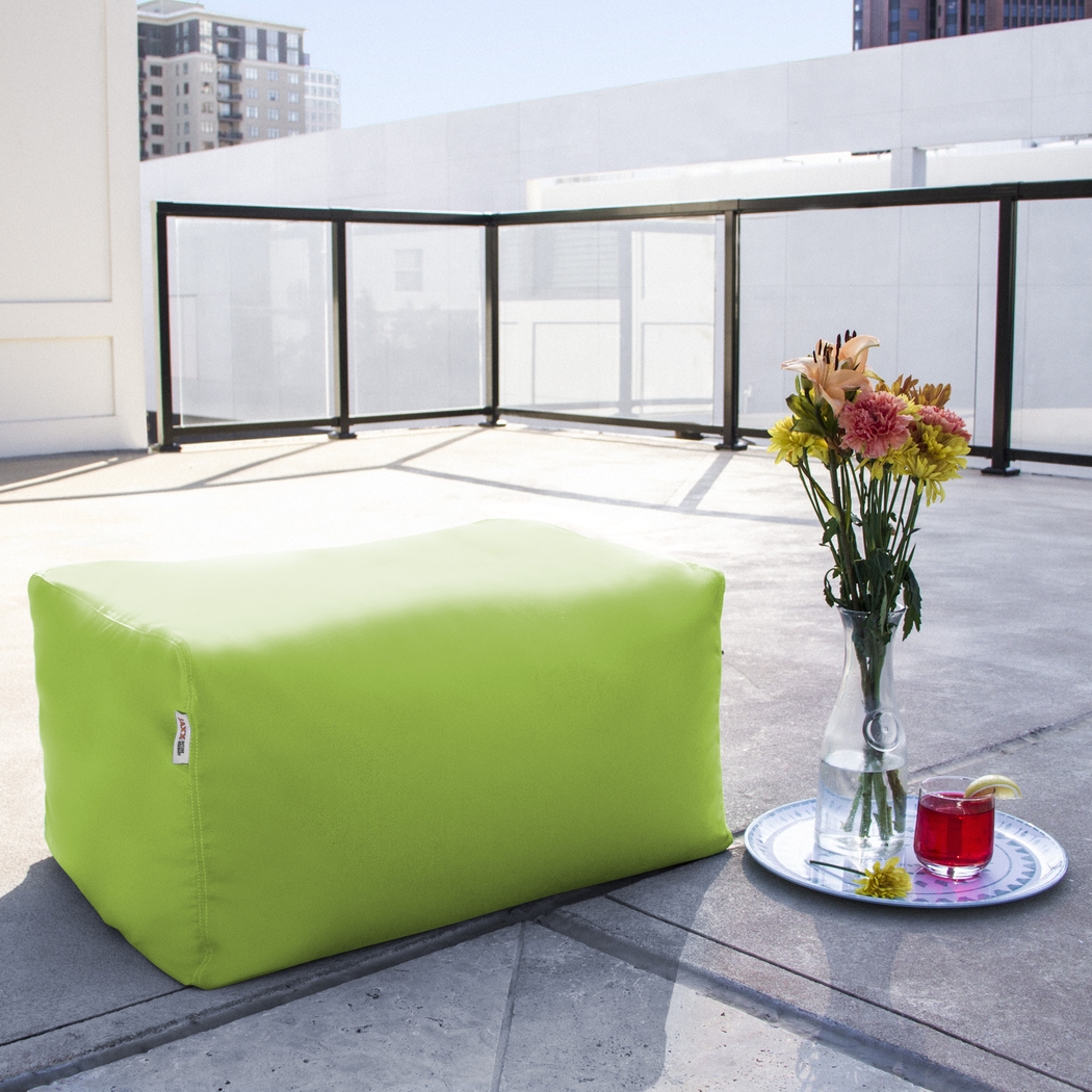 Kids Chatty Garden Green Indoor/Outdoor Ottoman - Thumbnail - Image 2