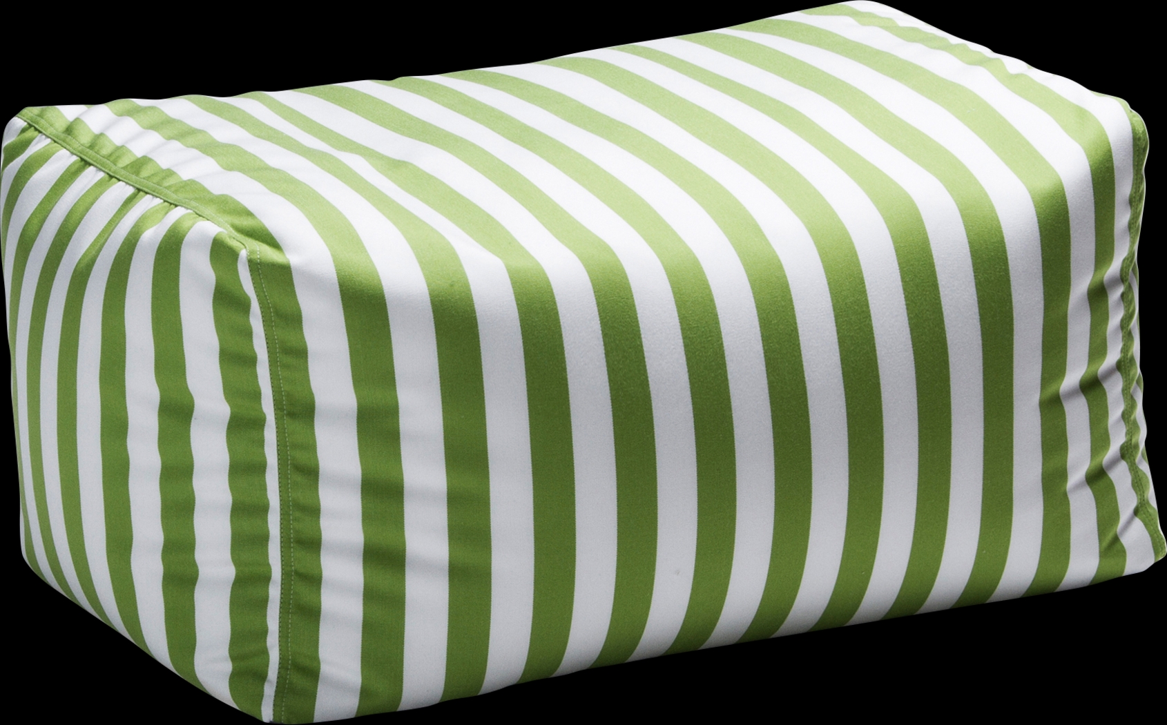 Kids Chatty Garden Green/White Indoor/Outdoor Ottoman - Thumbnail - Image 1