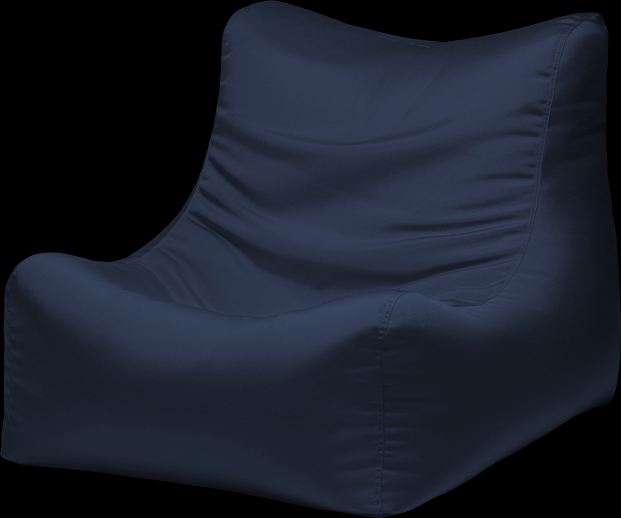 Kids Chatty Garden Navy Indoor/Outdoor Bean Bag Chair - Thumbnail - Image 1