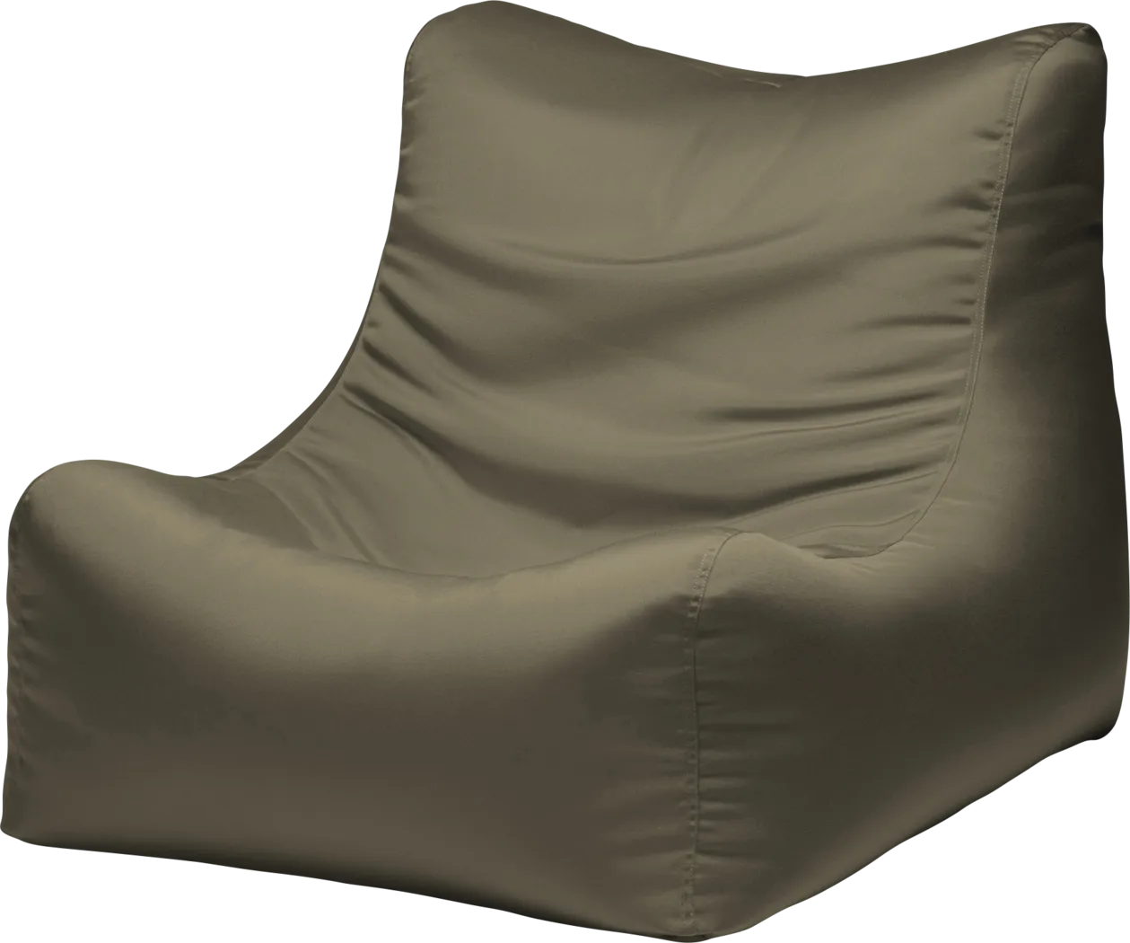 Kids Chatty Garden Taupe Indoor/Outdoor Bean Bag Chair - Thumbnail - Image 1