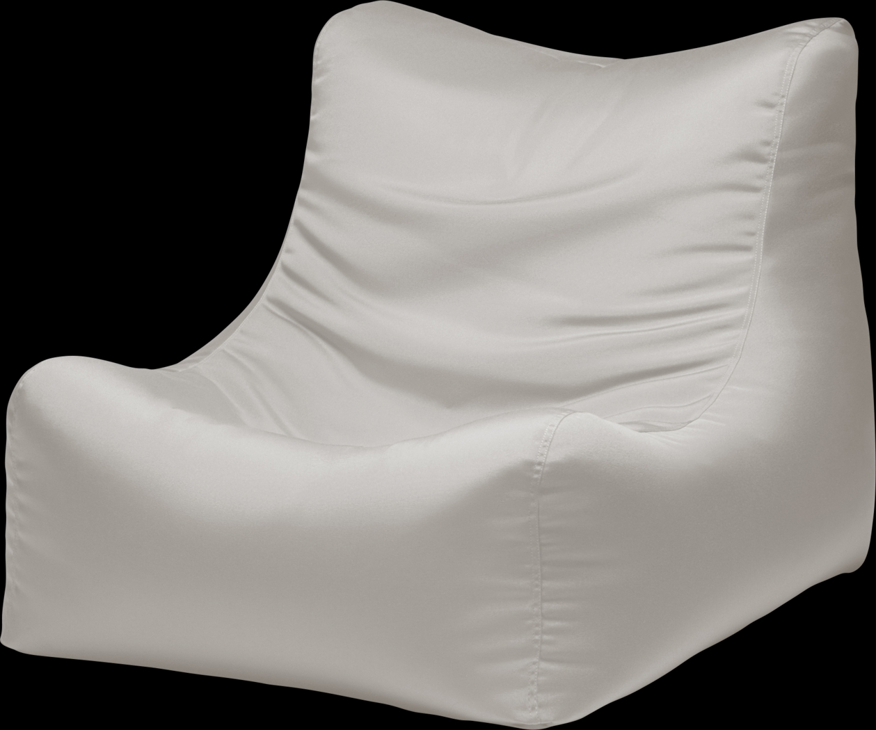 Kids Chatty Garden White Indoor/Outdoor Bean Bag Chair - Thumbnail - Image 1