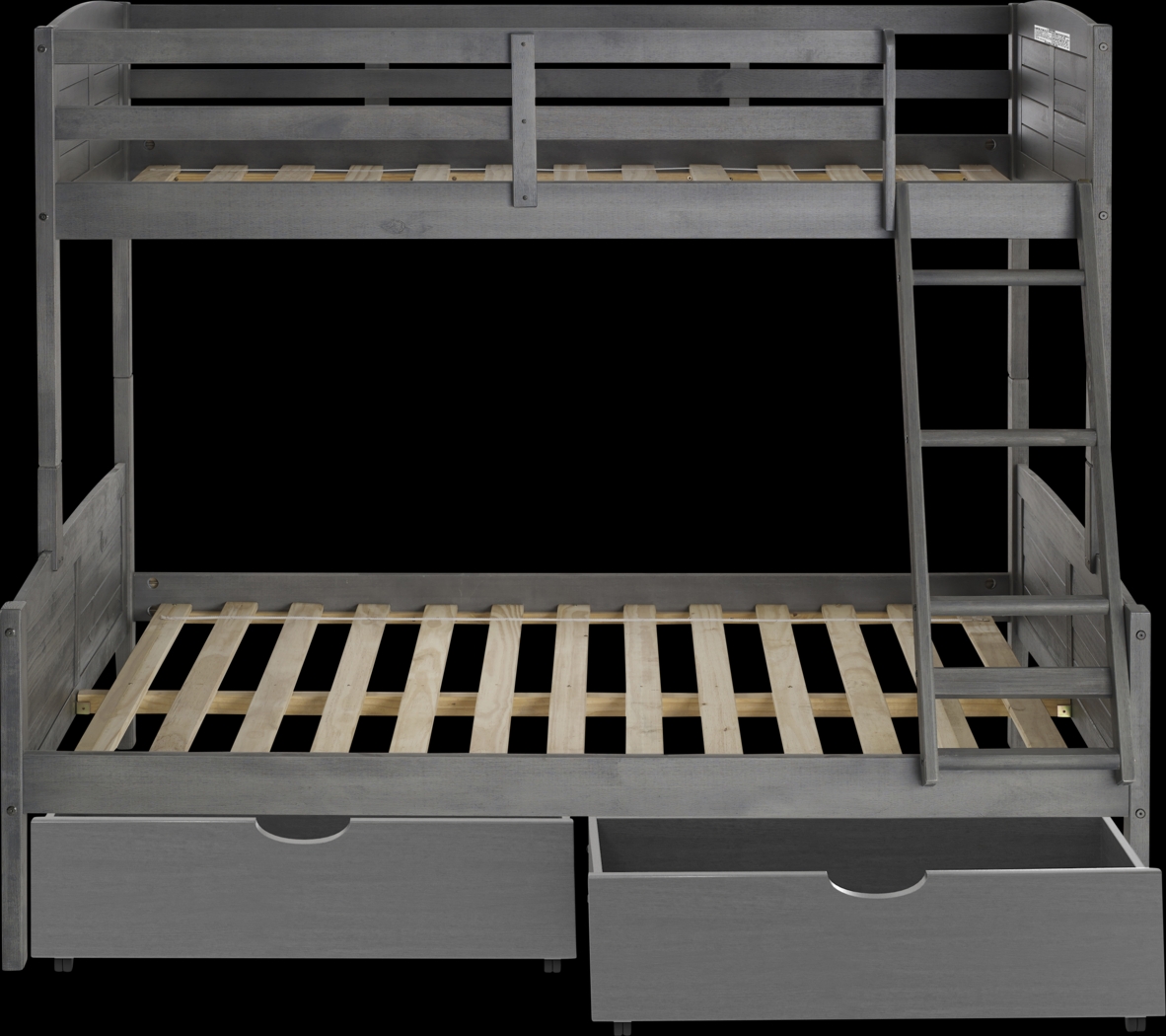 Kids Chemot Gray Twin/Full Bunk Bed - Thumbnail - Image 3