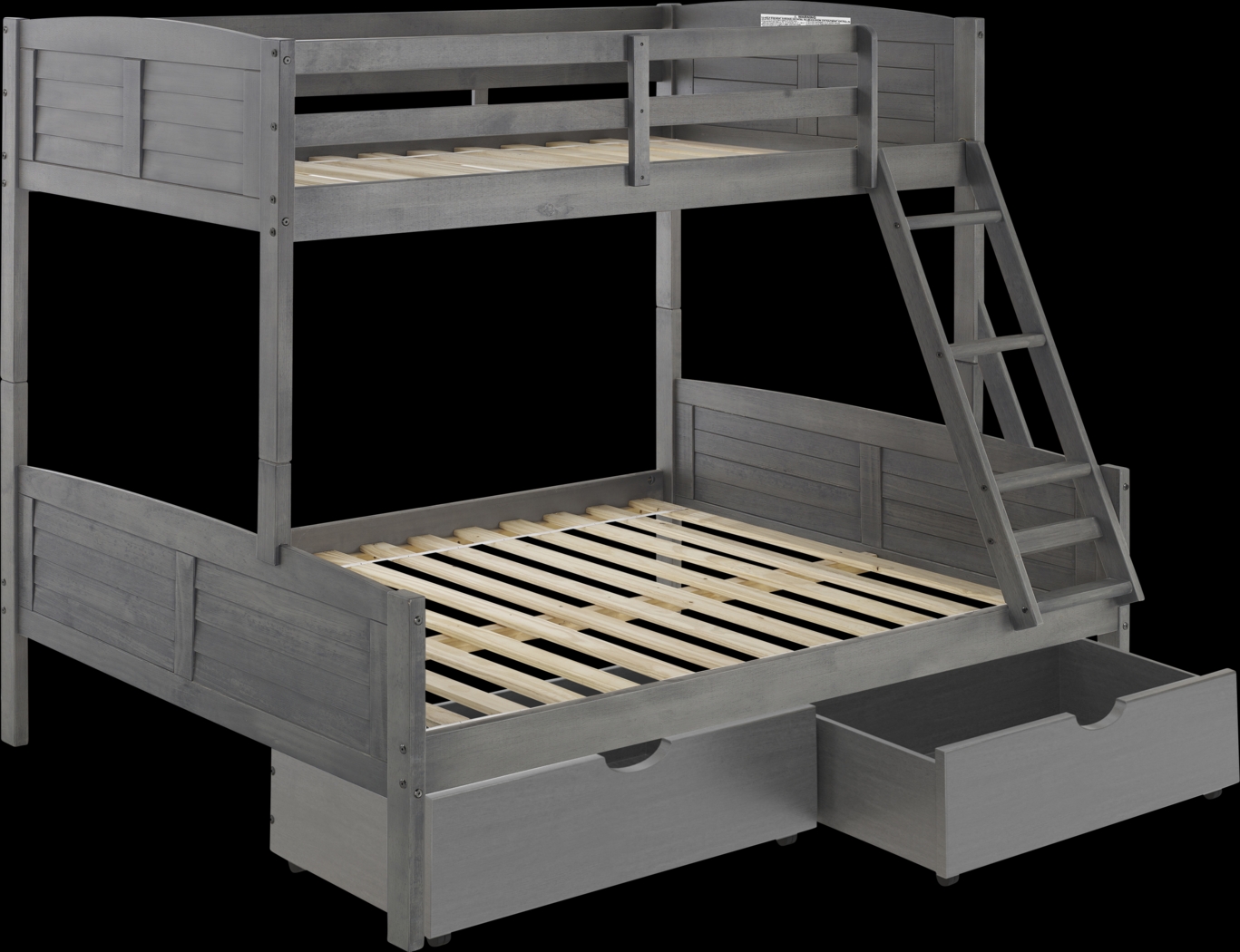 Kids Chemot Gray Twin/Full Bunk Bed - Thumbnail - Image 4