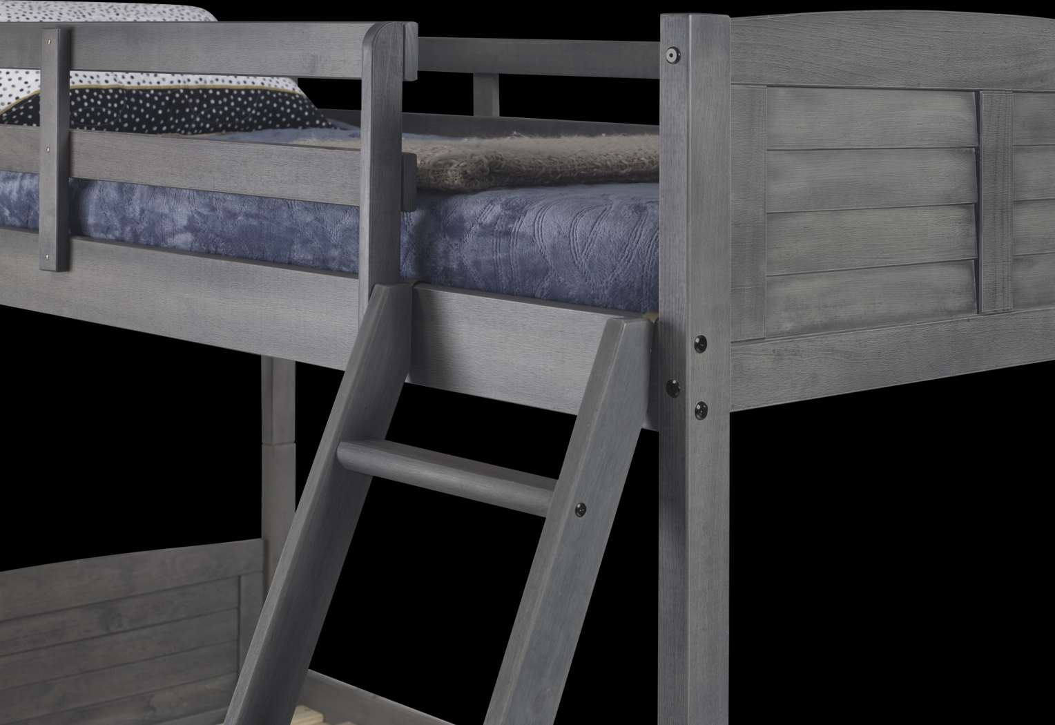 Kids Chemot Gray Twin/Full Bunk Bed - Thumbnail - Image 6