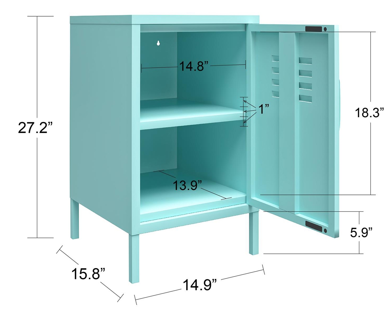 Kids Cheno Mint Storage Locker - Thumbnail - Image 9