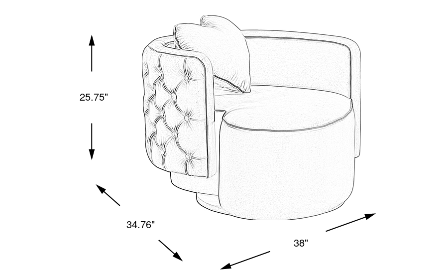 Dimension Image. Please refer to the Dimension Tab on this page for dimension details.