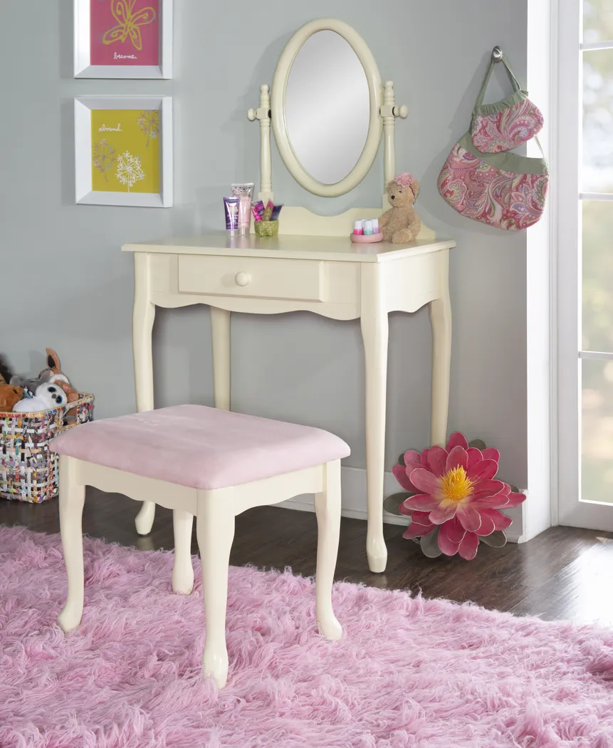 Kids Cherise White Vanity Set - Thumbnail - Image 2