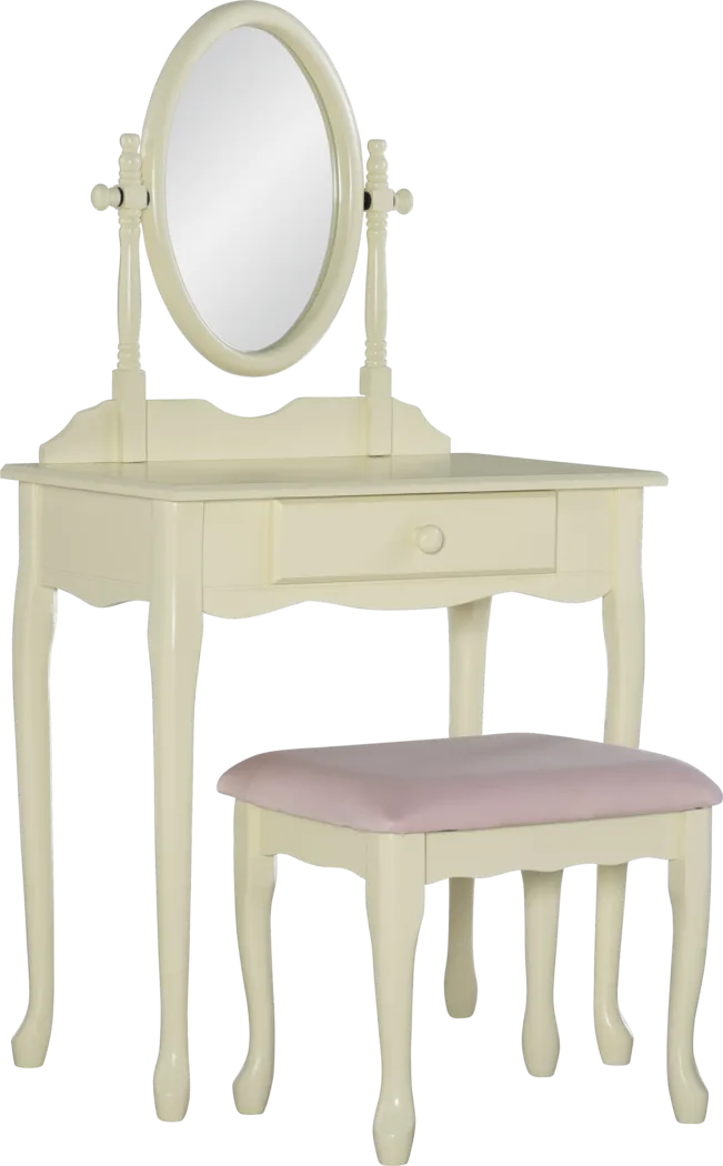 Kids Cherise White Vanity Set - Thumbnail - Image 1