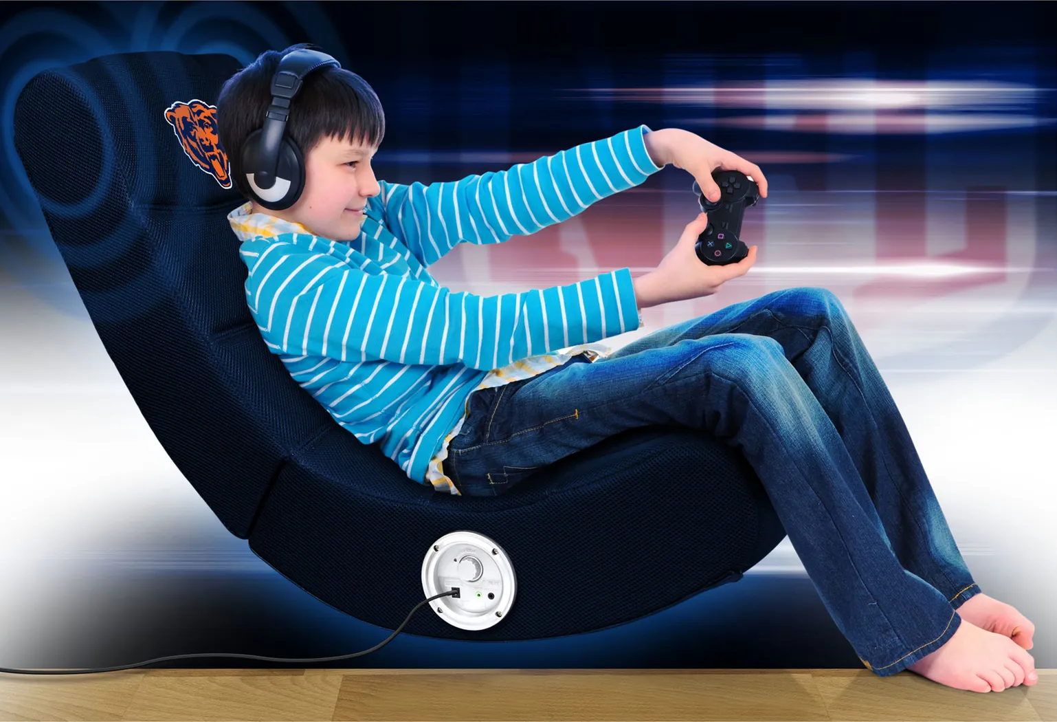 Kids Chicago Bears Gaming Rocker - Thumbnail - Image 5
