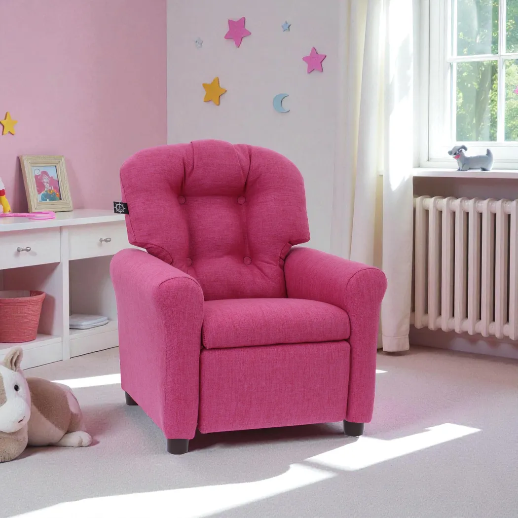 Kids Cinro Magenta Recliner - Thumbnail - Image 2