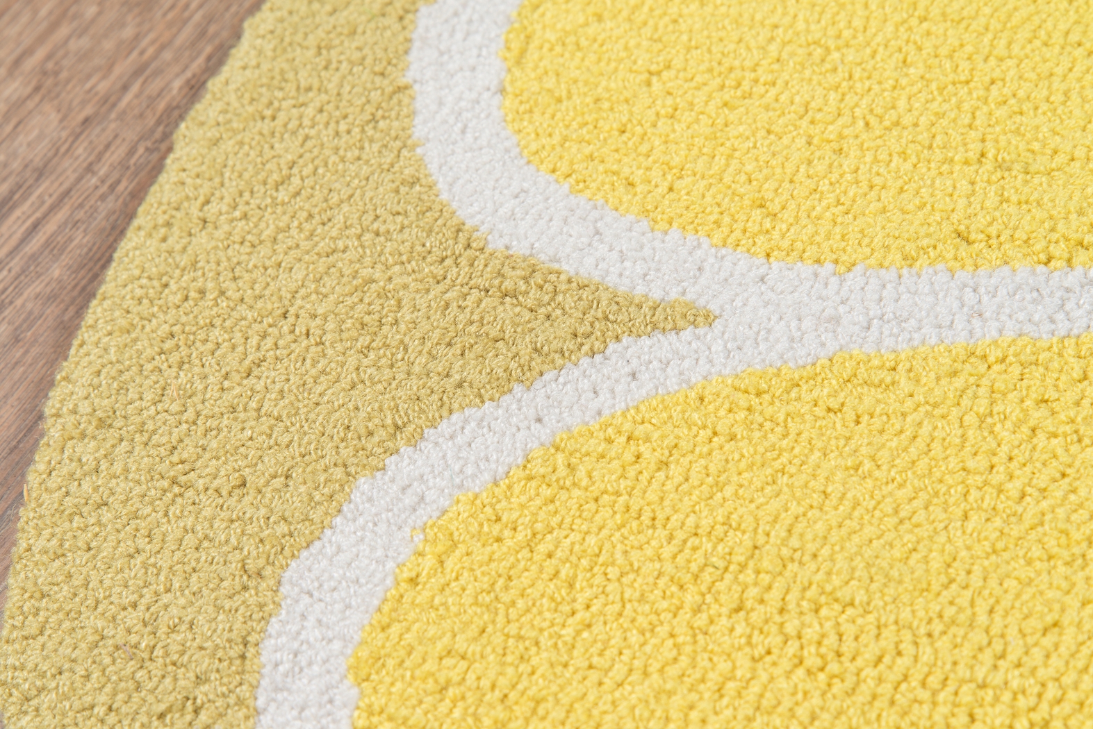Kids Citrus Love Yellow 36 In. Round Rug - Thumbnail - Image 2