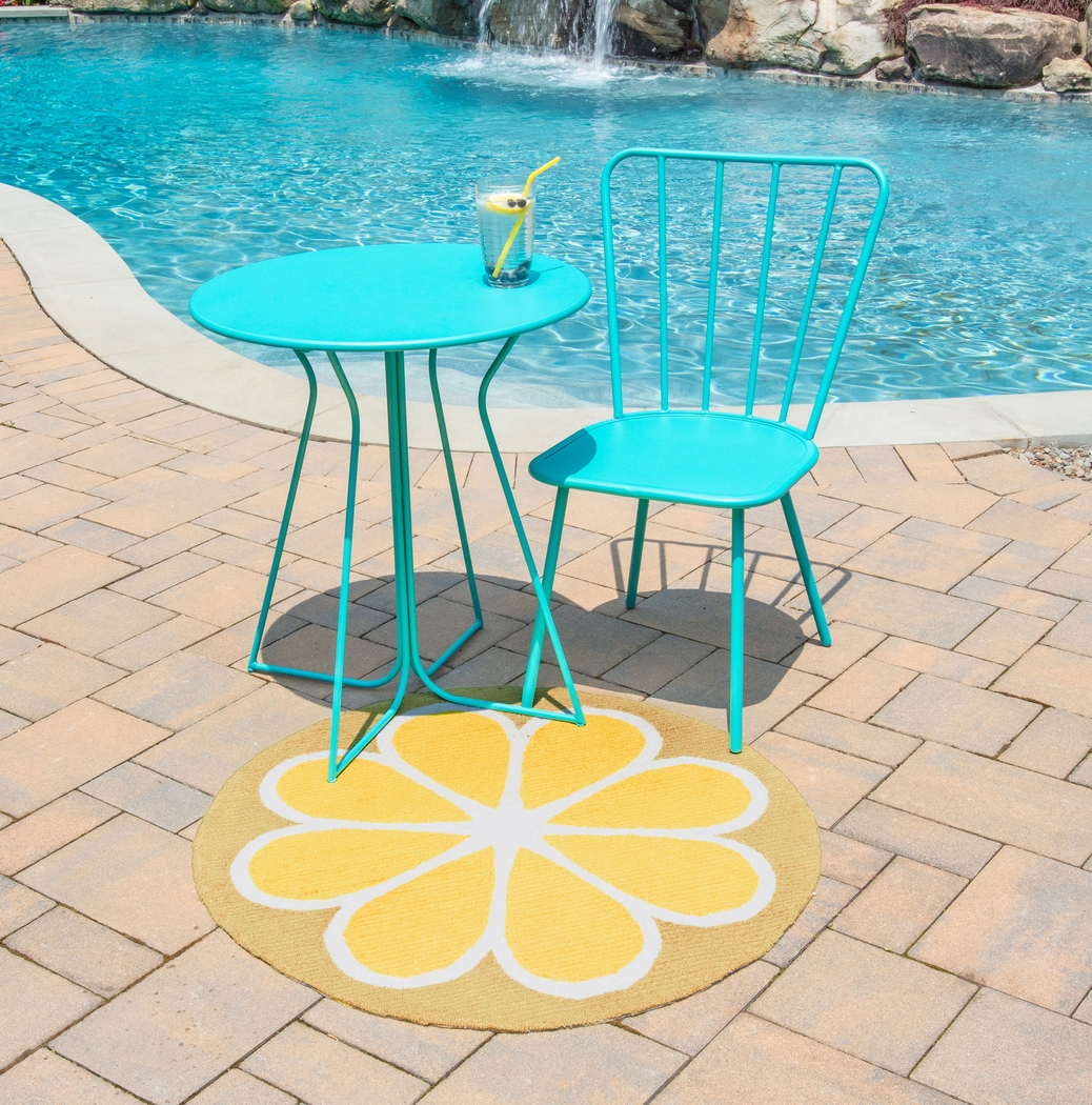 Kids Citrus Love Yellow 36 In. Round Rug - Thumbnail - Image 4