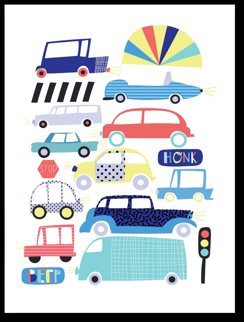 Kids City Gridlock White Artwork - Thumbnail - Image 1