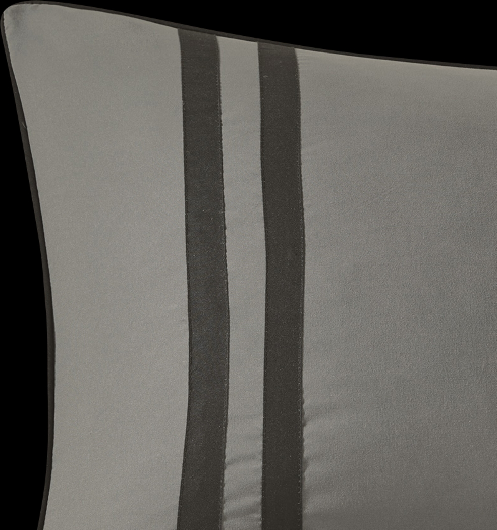 Kids Classic Checks Gray 3 Pc Full/Queen Comforter Set - Thumbnail - Image 3