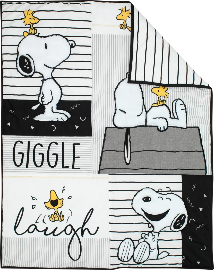 Kids Classic Snoopy Gray Baby Bedding Set - Image 7