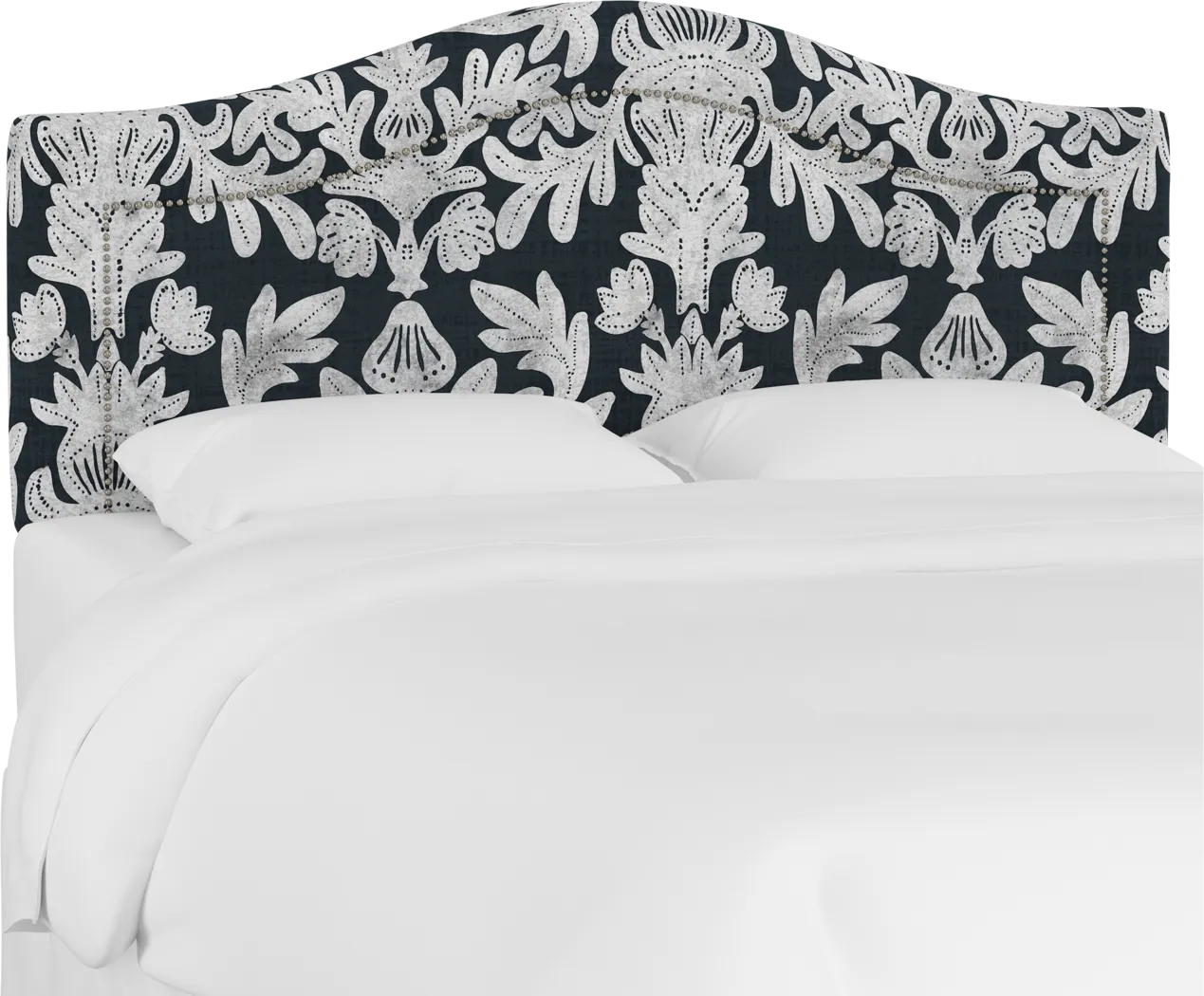 Kids Classical Notes Blue Upholstered Full Headboard - Thumbnail - Image 2