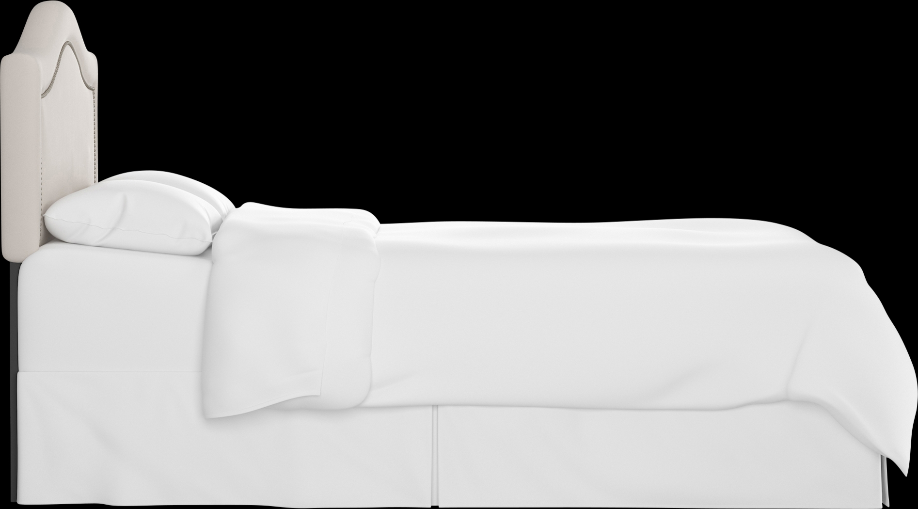 Kids Classical Notes Platinum Full Upholstered Headboard - Thumbnail - Image 4