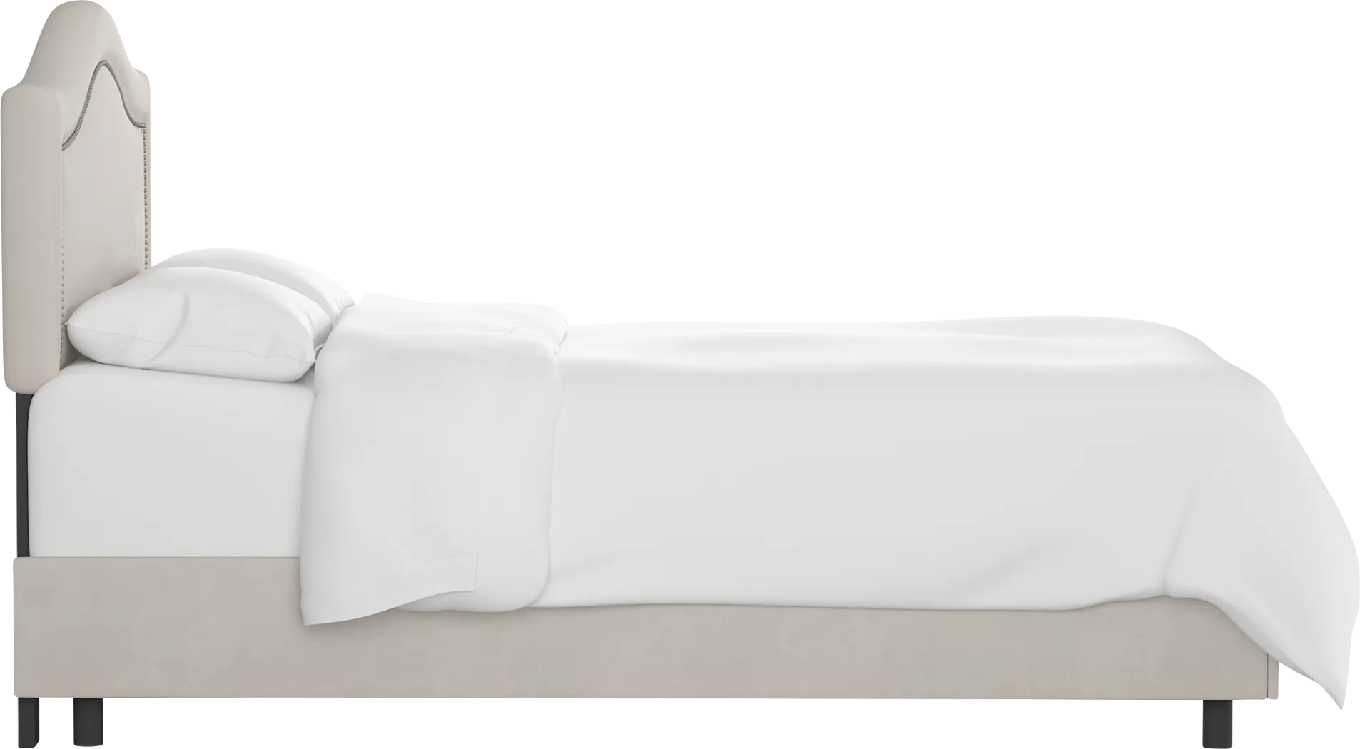 Kids Classical Notes Platinum Upholstered Twin Bed - Thumbnail - Image 3