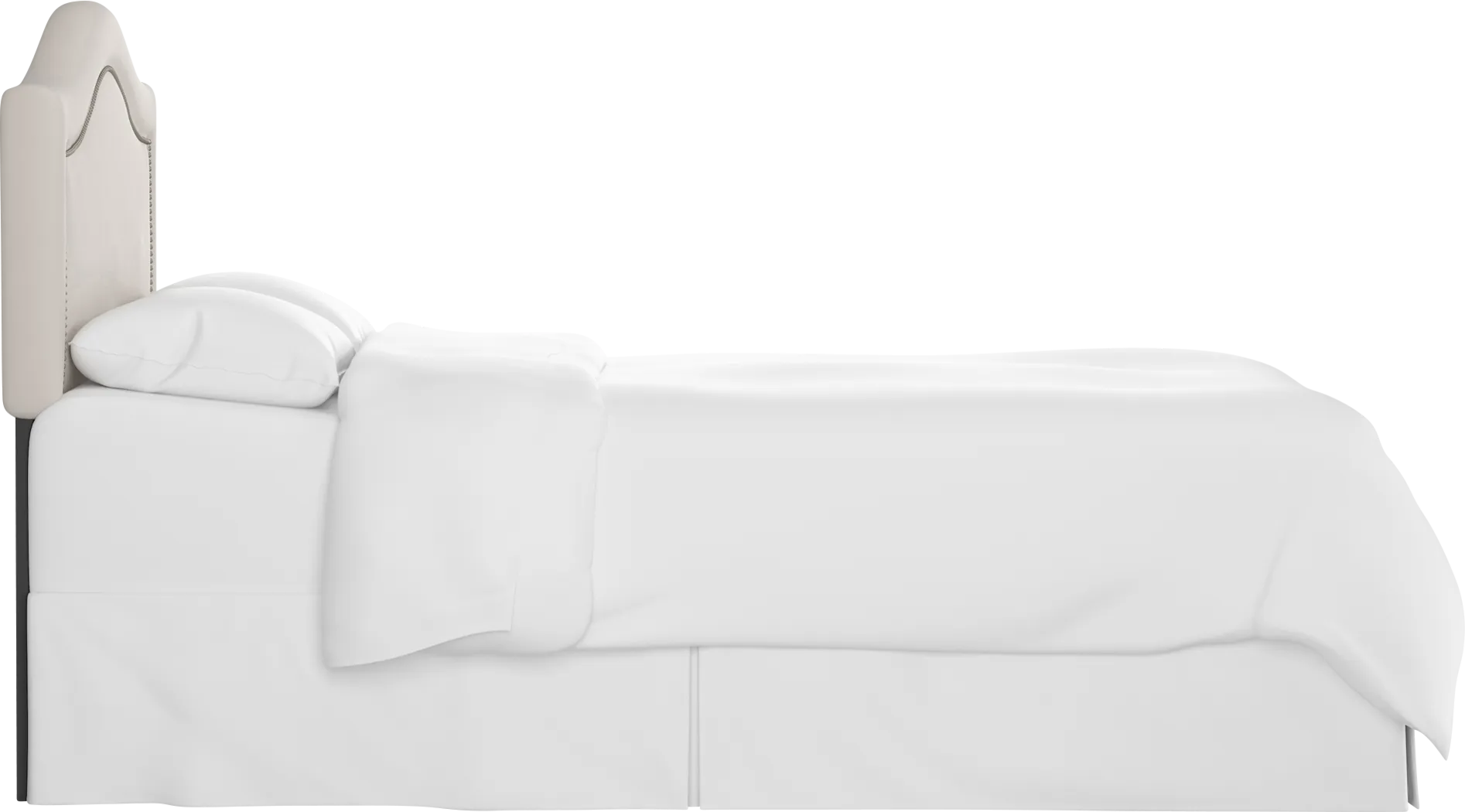 Kids Classical Notes Platinum Upholstered Twin Headboard - Thumbnail - Image 4