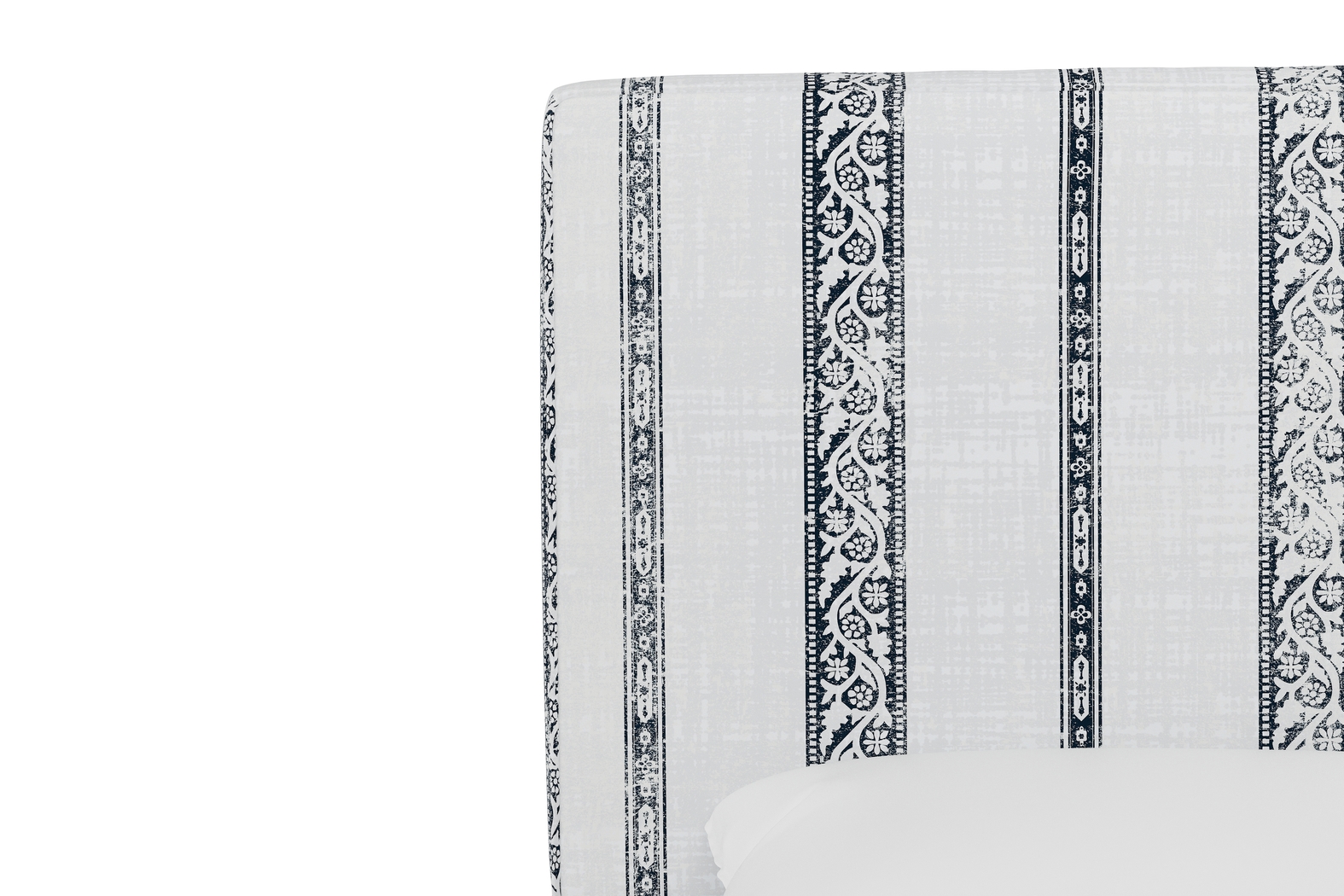 Kids Classical Notes White-Gray Twin Upholstered Bed - Thumbnail - Image 4