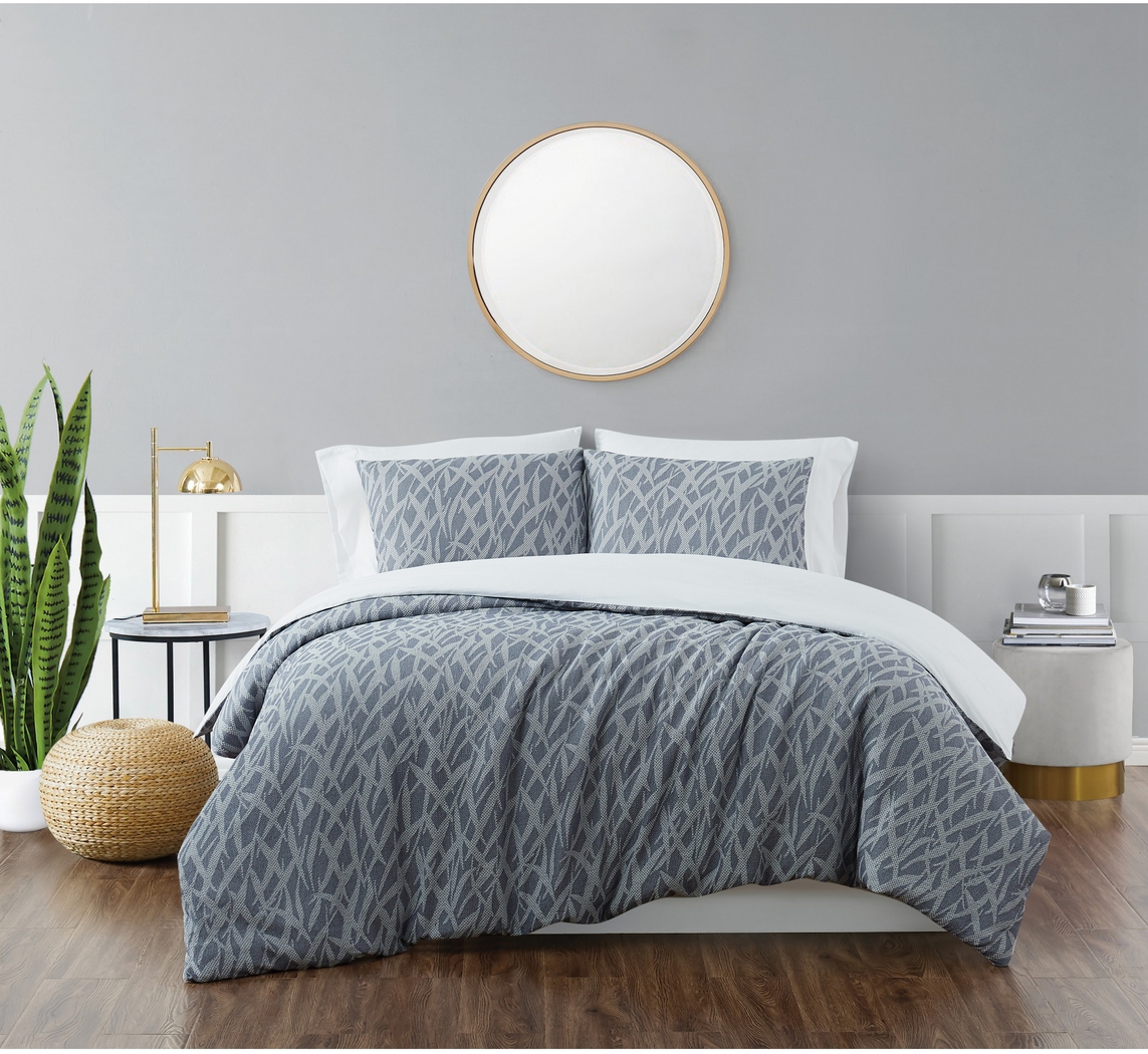 Kids Classy Scribbles Blue 2 Pc Twin XL Comforter Set - Thumbnail - Image 1