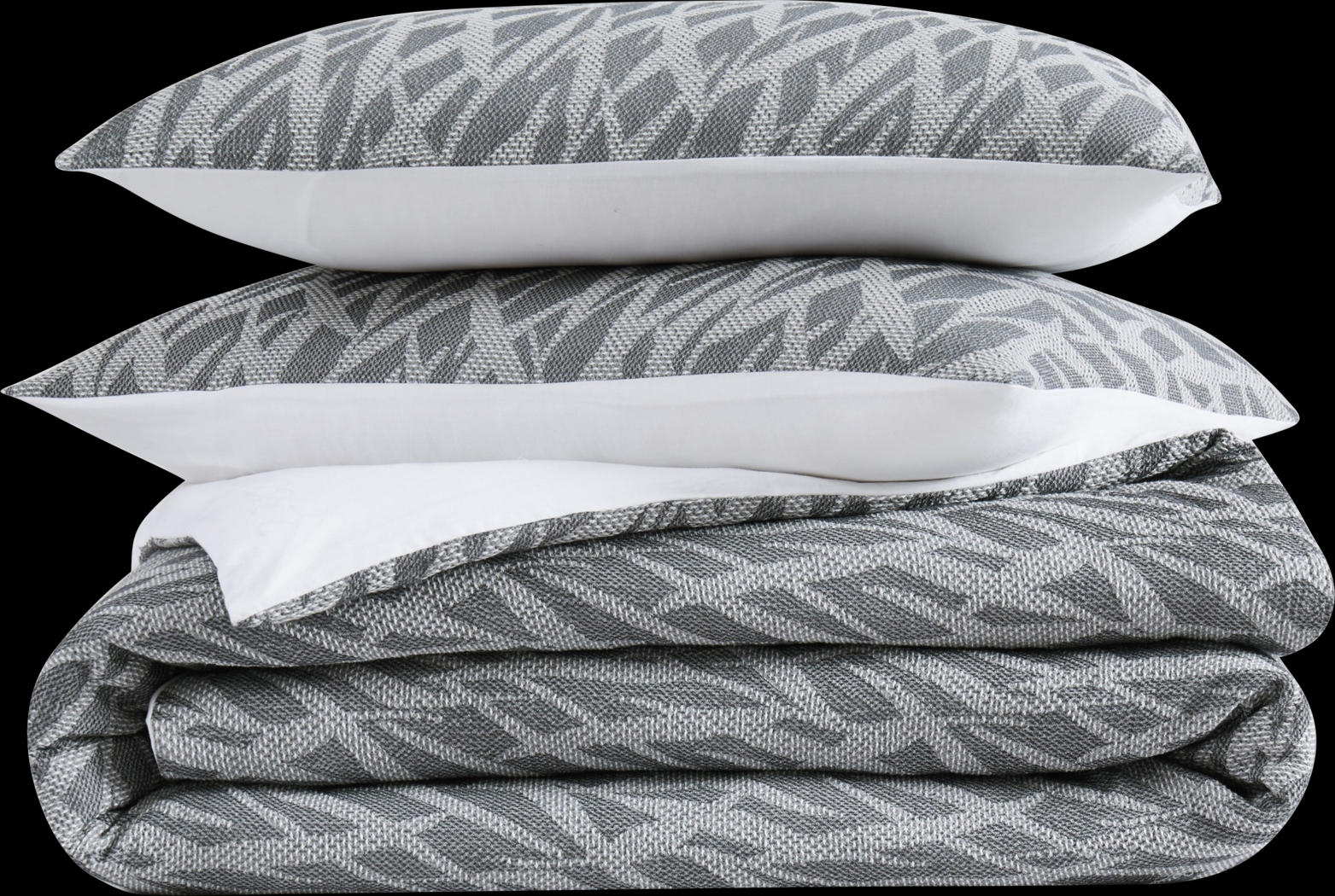 Kids Classy Scribbles Gray 3 Pc Full/Queen Comforter Set - Thumbnail - Image 2