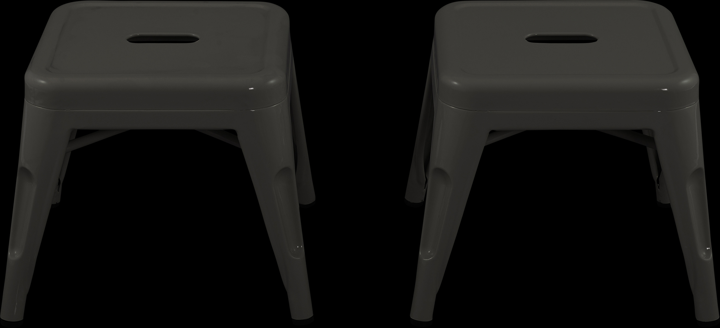 Kids Cleome Black Stool, Set of 2 - Thumbnail - Image 2