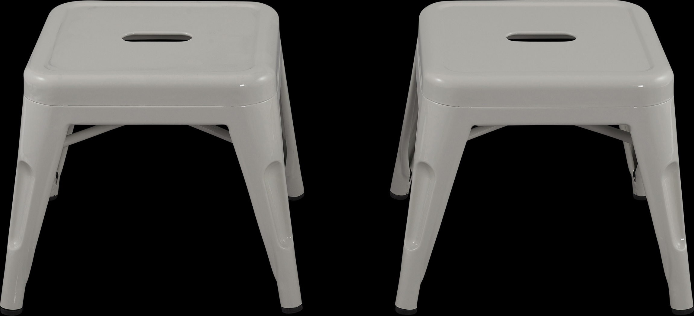 Kids Cleome Gray Stool, Set of 2 - Thumbnail - Image 3