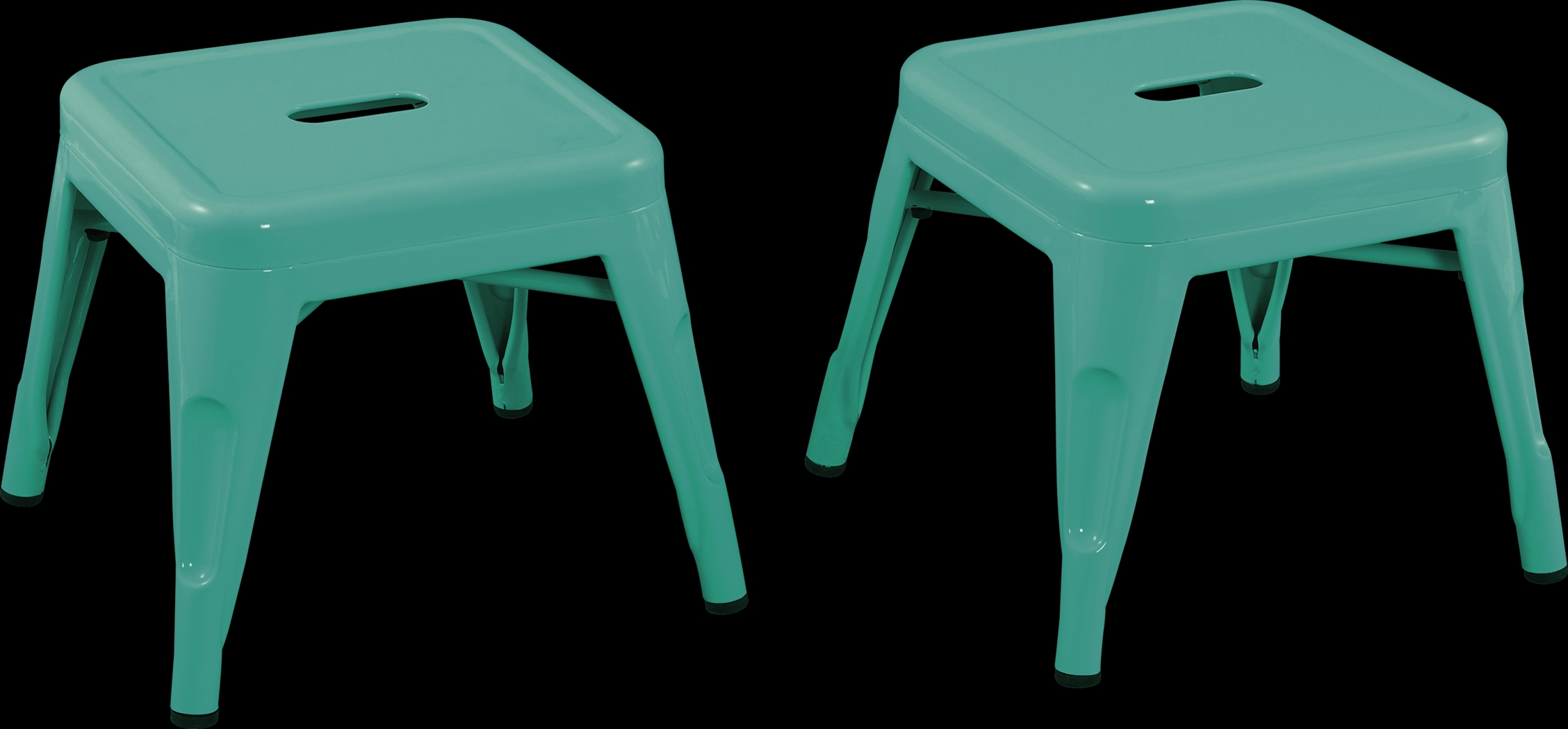 Kids Cleome Teal Chair, Set of 2 - Thumbnail - Image 1