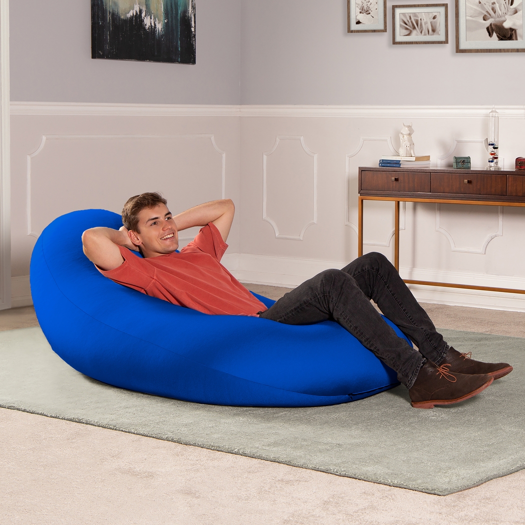 Kids Cloud Nest Large Blue Bean Bag Chair - Thumbnail - Image 4