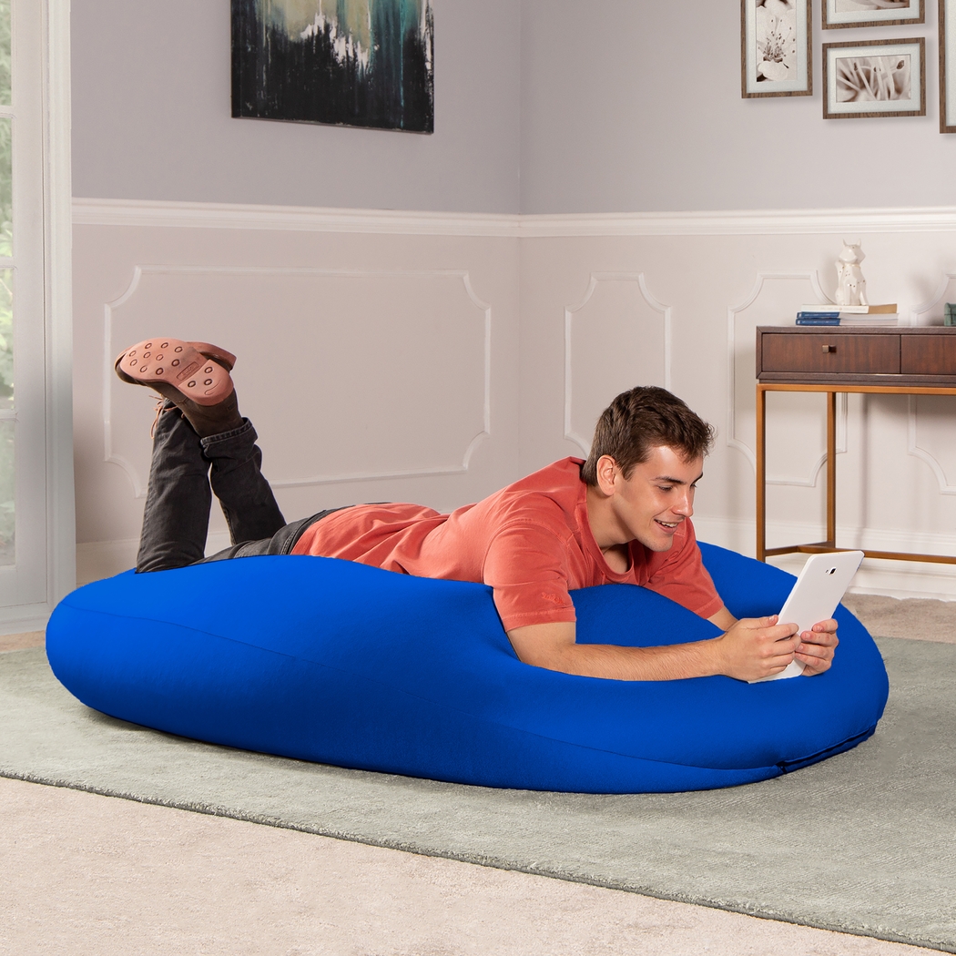Kids Cloud Nest Large Blue Bean Bag Chair - Thumbnail - Image 5