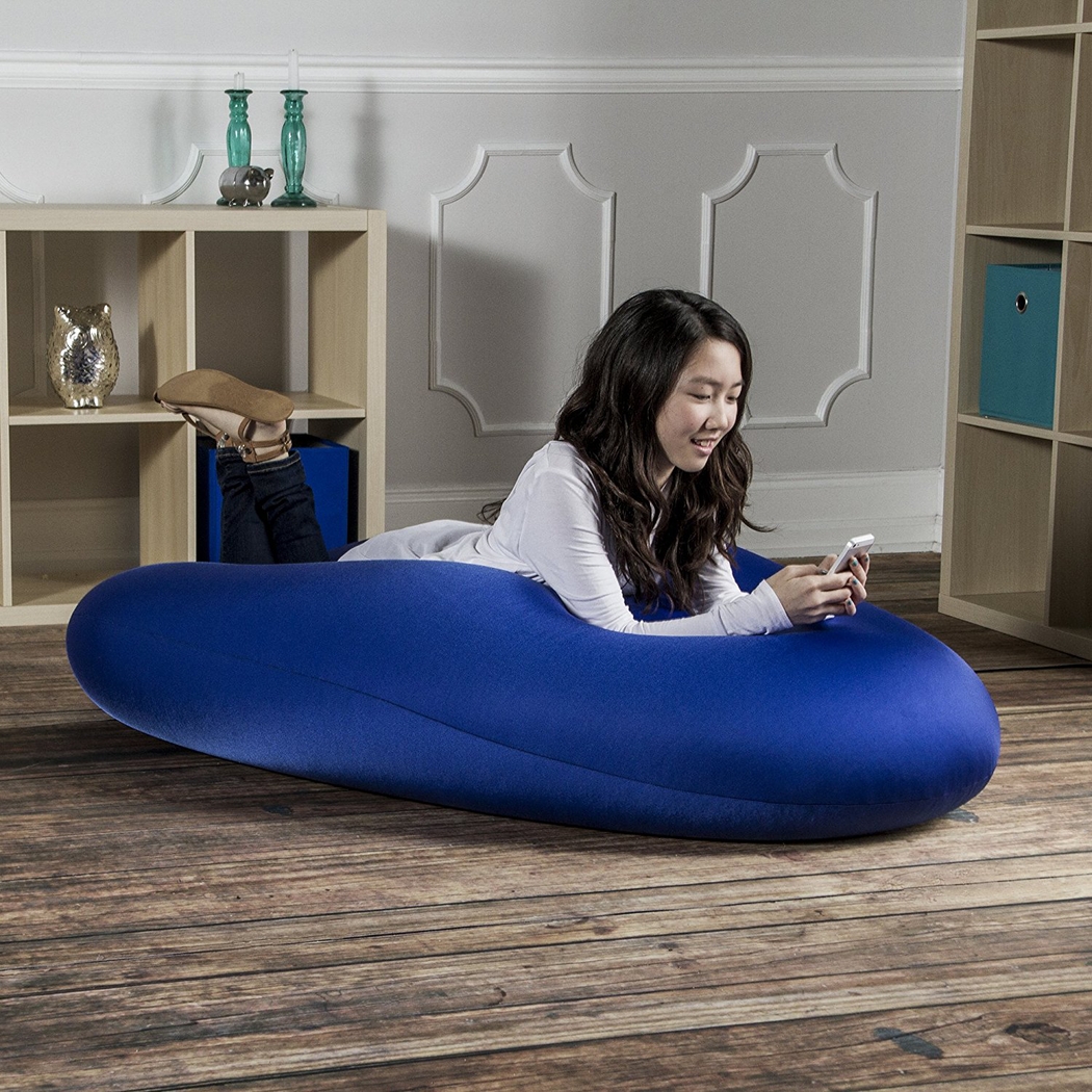 Kids Cloud Nest Medium Blue Bean Bag Chair - Thumbnail - Image 2