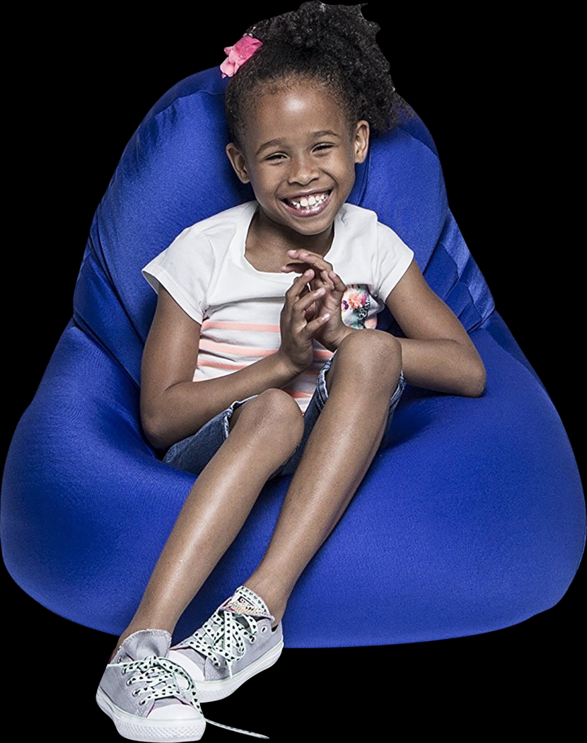 Kids Cloud Nest Small Blue Bean Bag Chair - Thumbnail - Image 1