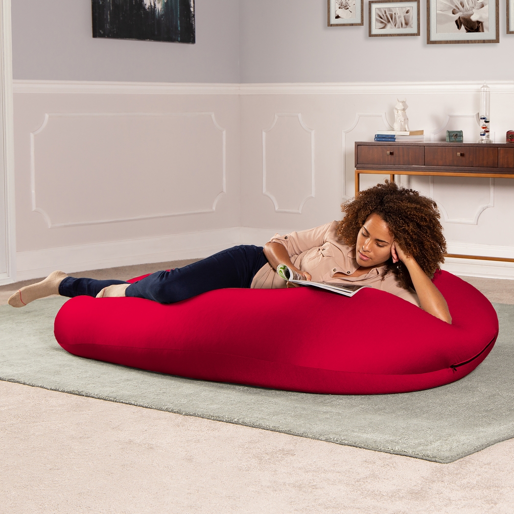 Kids Cloud Nest Large Red Bean Bag Chair - Thumbnail - Image 3